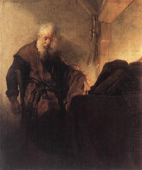 Rembrandt Peale St Paul at his Writing Desk china oil painting image